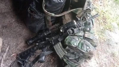 M4 carbine, Chinese steel core bullets used by Pakistan terrorists during Tota Gali ambush last April also used in recent attacks. (HT) M4 carbine, Chinese steel core bullets used by Pakistan terrorists during Tota Gali ambush last April also used in recent attacks. (HT)