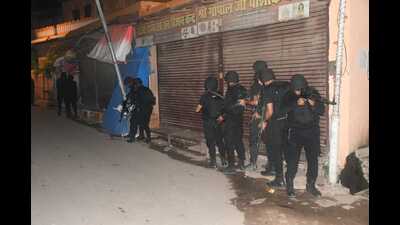 The mock drill near Hanumangarhi and Kanak Bhawan was conducted around 11 pm on Friday
