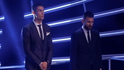 A Real Madrid legend weighed in on GOAT debate. (REUTERS) A Real Madrid legend weighed in on GOAT debate. (REUTERS)