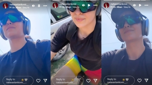 Natasa Stankovic went cycling. Natasa Stankovic went cycling.