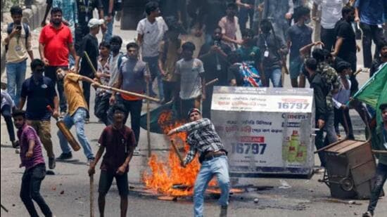 Curfew has been imposed across Bangladesh since Friday following violent protests which has claimed over 100 lives (AP Photo)