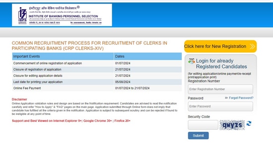 IBPS Clerk 2024: Application window for 6148 vacancies will close on July 21, 2024. Candidates can apply via direct link.
