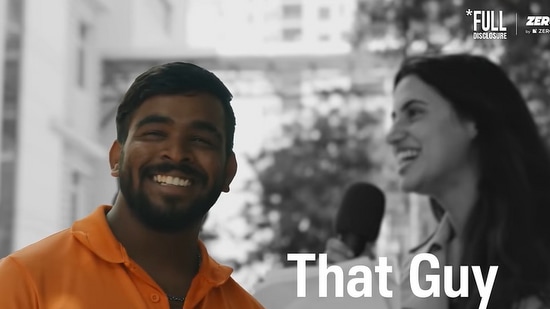 Shiva, who works as a delivery rider for Swiggy, earns between <span class='webrupee'>?</span>40,000 to <span class='webrupee'>?</span>50,000 a month.(YouTube/Full Disclosure)