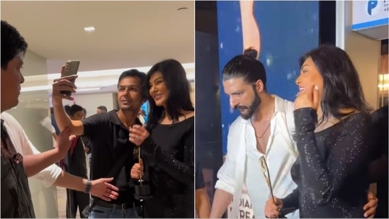 Rohman Shawl and Sushmita Sen attended at awards event together.