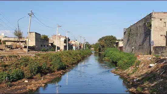 The Federation of Textile and Manufacturing Association has called for an inquiry into the crores of rupees spent on the Buddha Nullah rejuvenation project. (HT File)