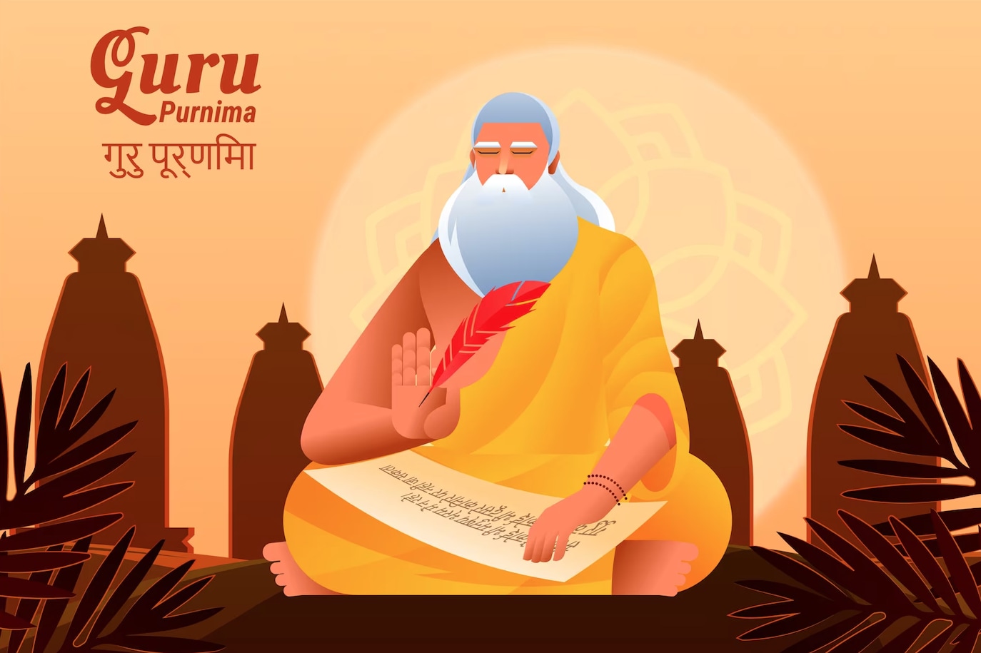 Happy Guru Purnima 2024: People mark this day by worshipping their gurus, sending them greetings and gifts, and thanking them for being the guiding light in their lives. 