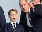 Britain's Prince William and his son Prince George of Wales, left, attend the final match between Spain and England at the Euro 2024 soccer tournament in Berlin, Germany, Sunday, July 14, 2024. (AP Photo/Matthias Schrader)(AP) Britain's Prince William and his son Prince George of Wales, left, attend the final match between Spain and England at the Euro 2024 soccer tournament in Berlin, Germany, Sunday, July 14, 2024. (AP Photo/Matthias Schrader)(AP)