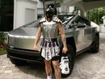 Jake Paul donned a gladiator outfit for his bout with Mike Perry on Saturday(X, formerly Twitter) Jake Paul donned a gladiator outfit for his bout with Mike Perry on Saturday(X, formerly Twitter)
