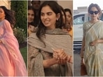 Your favourite celebrities wowed us with their diverse style choices. From Isha Ambani and Shehnaaz Gill in their steal-worthy suit sets to Kangana Ranaut's airport look in an elegant cotton saree, here are the best-dressed celebs of the day. (Instagram)