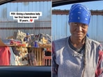 Snapshot of the homeless woman being surprised with the her own home. (Instagram/@IsaiahGarza) Snapshot of the homeless woman being surprised with the her own home. (Instagram/@IsaiahGarza)