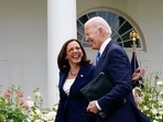 President Joe Biden walks with Vice President Kamala Harris President Joe Biden walks with Vice President Kamala Harris
