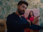 Vicky Kaushal and Ammy Virk in a still from Bad Newz.