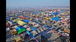 A view of the Akhara camps in the tent city during Kumbh-2019 in Prayagraj. (HT file) A view of the Akhara camps in the tent city during Kumbh-2019 in Prayagraj. (HT file)