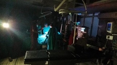 Doctors and support medical staff of Government Rajindra Hospital — a tertiary healthcare medical facility — had to perform Caesarean section or C-section under the flashlight of mobile phones on Saturday night due to power outage. Doctors and support medical staff of Government Rajindra Hospital — a tertiary healthcare medical facility — had to perform Caesarean section or C-section under the flashlight of mobile phones on Saturday night due to power outage.