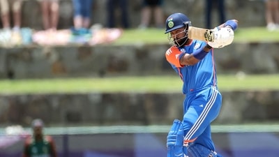 Hardik Pandya during 2024 T20 World Cup. (ICC - X ) Hardik Pandya during 2024 T20 World Cup. (ICC - X )