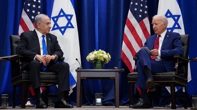 U.S. President Joe Biden and Israeli Prime Minister Benjamin Netanyahu (REUTERS)