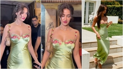 Disha Patani wore a maxi dress for a dinner date in Mumbai. (Instagram ) Disha Patani wore a maxi dress for a dinner date in Mumbai. (Instagram )