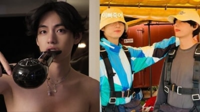 BTS' Kim Taehyung shared pictures on Instagram with Jungkook. BTS' Kim Taehyung shared pictures on Instagram with Jungkook.