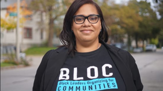 Angela Lang, the head of a Black political outfit in Wisconsin (Twitter Photo)