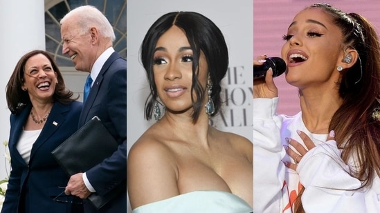 Biden’s exit: Cardi B to Ariana Grande, Ellen DeGeneres, more, celebs react; support for Kamala Harris grows