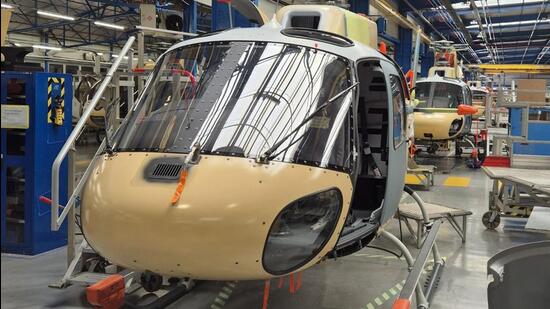 H125 at the Airbus’ final assembly line in Marignane in France (HT Photo)