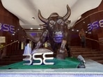A man walks out of the Bombay Stock Exchange (BSE) building in Mumbai, India, February 28, 2020. (Hemanshi Kamani/Reuters)