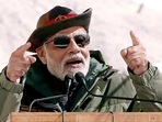 PM Modi in Ladakh on Kargil Vijay Diwas last year (ANI)(ANI) PM Modi in Ladakh on Kargil Vijay Diwas last year (ANI)(ANI)