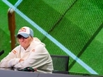 Czech Republic's Marketa Vondrousova at a press conference. Czech Republic's Marketa Vondrousova at a press conference.