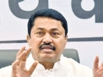 Maharashtra Congress chief Nana Patole addresses a press conference. Maharashtra Congress chief Nana Patole addresses a press conference.