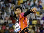 Neeraj Chopra in action. Neeraj Chopra in action.