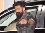 A photo of actor Yash at Kalina airport sporting a new look A photo of actor Yash at Kalina airport sporting a new look