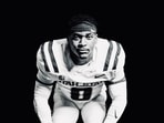 Andre Seldon Jr's portrait was shared by the Utah State University Football team on X/Twitter.