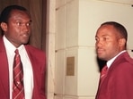 Carl Hooper (L) and Brian Lara in their playing days.(Getty) Carl Hooper (L) and Brian Lara in their playing days.(Getty)