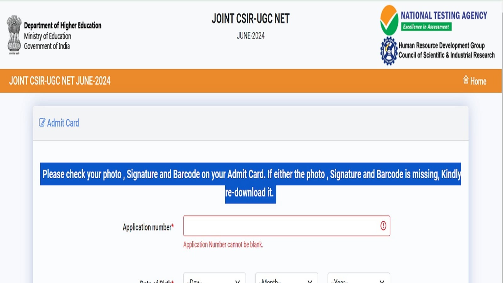 CSIR UGC NET July Admit Card 2024 out at direct link