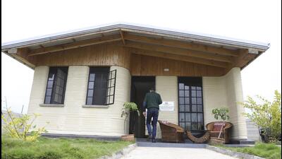 A house built using 3D printing technology in Mlolongo, Machakos county, Kenya. (AP) A house built using 3D printing technology in Mlolongo, Machakos county, Kenya. (AP)