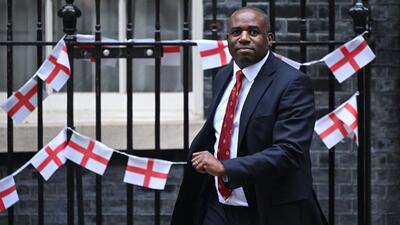 Britain's foreign secretary David Lammy at 10 Downing Street in London. (AFP Photo) Britain's foreign secretary David Lammy at 10 Downing Street in London. (AFP Photo)