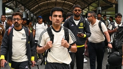 India's head coach Gautam Gambhir (C), player Hardik Pandya (C, right) and other teammates arrive at the Bandaranaike International Airport (AFP) India's head coach Gautam Gambhir (C), player Hardik Pandya (C, right) and other teammates arrive at the Bandaranaike International Airport (AFP)
