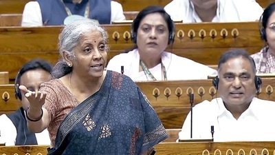 Financial Budget 2024: Finance minister Nirmala Sitharaman will present her seventh Union Budget on Tuesday. (Sansad TV) Financial Budget 2024: Finance minister Nirmala Sitharaman will present her seventh Union Budget on Tuesday. (Sansad TV)