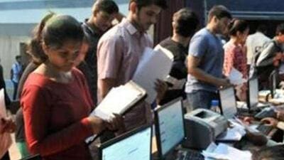 In the first two regular rounds declared earlier this month, as many as 36,473 students were admitted to 340 colleges in Pune. (HT PHOTO)