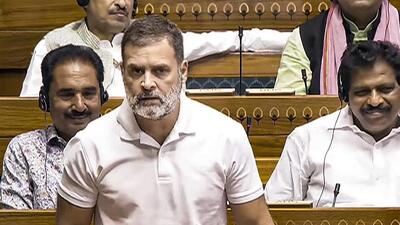 Leader of Opposition (LoP) Rahul Gandhi pointed out the problems in the country’s examination system. (PTI photo) Leader of Opposition (LoP) Rahul Gandhi pointed out the problems in the country’s examination system. (PTI photo)