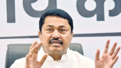 Maharashtra Congress chief Nana Patole addresses a press conference. (ANI file photo) Maharashtra Congress chief Nana Patole addresses a press conference. (ANI file photo)