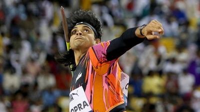 Neeraj Chopra in action. (HT_PRINT) Neeraj Chopra in action. (HT_PRINT)