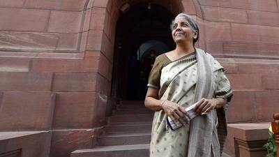 Union Finance Minister Nirmala Sitharaman at Parliament, during the ongoing Budget Session, in New Delhi. (PTI) Union Finance Minister Nirmala Sitharaman at Parliament, during the ongoing Budget Session, in New Delhi. (PTI)