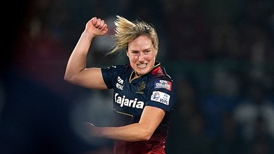 Australian all-rounder Ellyse Perry registered the best-ever bowling figures in the history of the Women’s Premier League against Mumbai Indians (PTI) Australian all-rounder Ellyse Perry registered the best-ever bowling figures in the history of the Women’s Premier League against Mumbai Indians (PTI)