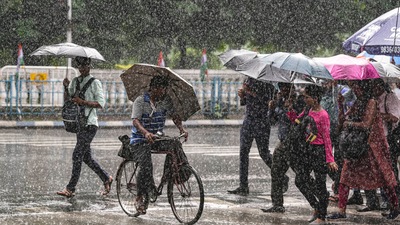 The weather in Bengaluru is expected to remain cool and rainy throughout the week. (PTI) The weather in Bengaluru is expected to remain cool and rainy throughout the week. (PTI)