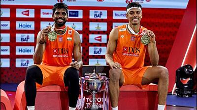 Satwiksairaj Rankireddy and Chirag Shetty. (BAI Media) Satwiksairaj Rankireddy and Chirag Shetty. (BAI Media)