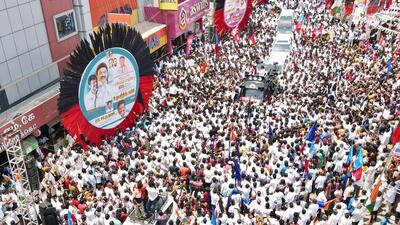 The ruling DMK is faced with the challenge of law and order maintenance, social and political violence in public space and the growing threats of drug(s) trafficking (PTI) The ruling DMK is faced with the challenge of law and order maintenance, social and political violence in public space and the growing threats of drug(s) trafficking (PTI)