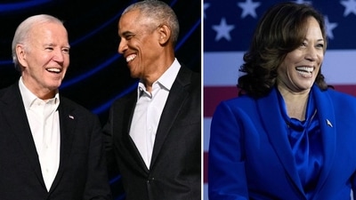 Barack Obama praises Joe Biden's ‘deep empathy’ but does not endorse Kamala Harris (Photo by Mandel NGAN / AFP, photo by Brendan Smialowski / AFP) Barack Obama praises Joe Biden's ‘deep empathy’ but does not endorse Kamala Harris (Photo by Mandel NGAN / AFP, photo by Brendan Smialowski / AFP)