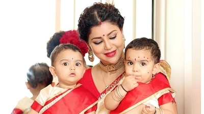 Debina Bonnerjee on making Instagram reels with her babies Debina Bonnerjee on making Instagram reels with her babies