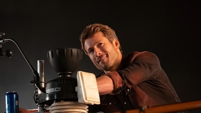 Glen Powell can be seen in the recently released film, Twisters Glen Powell can be seen in the recently released film, Twisters